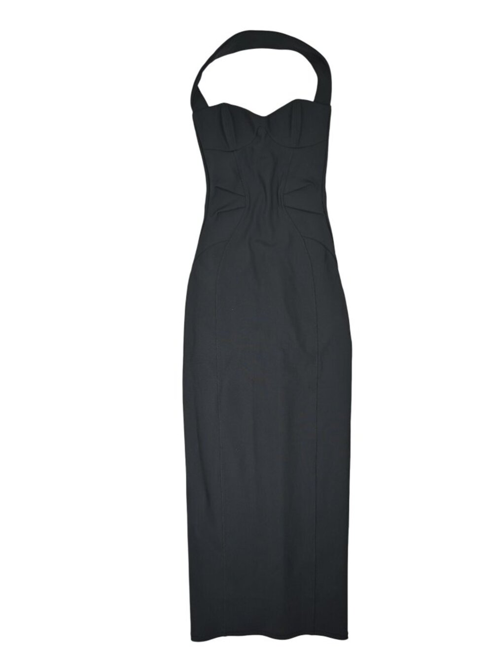 Khy x Dilara Findikoglu Fitted Halter Dress in Black